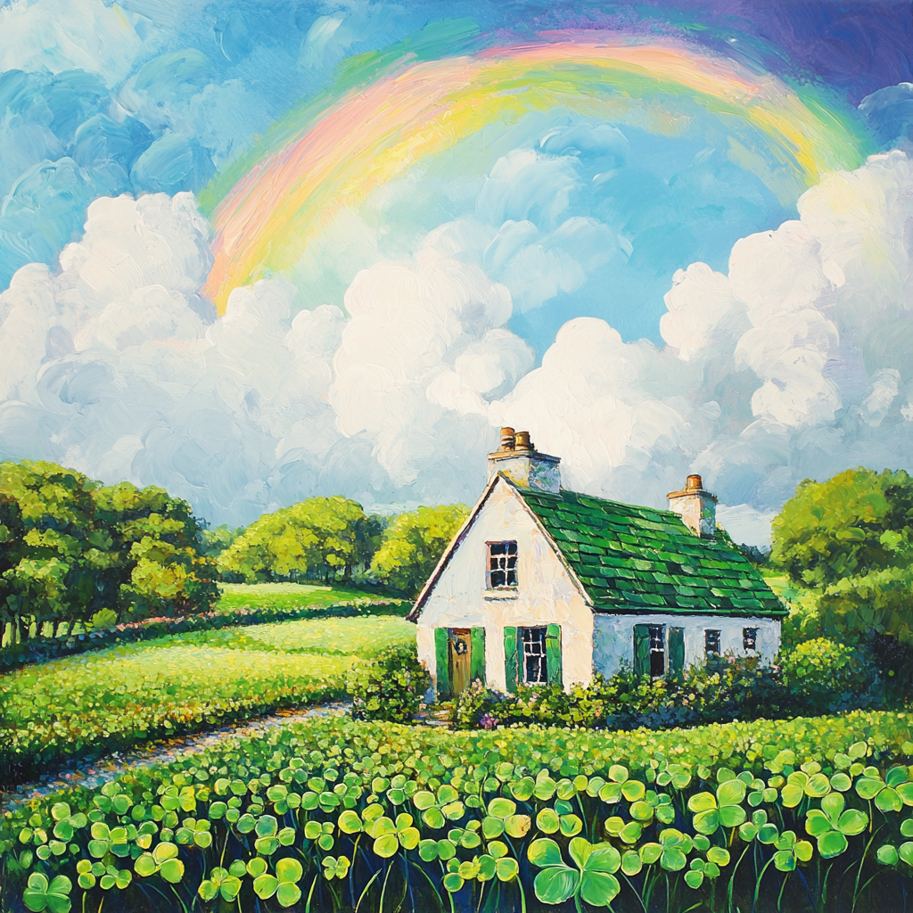 Irish Cottage Canvas
