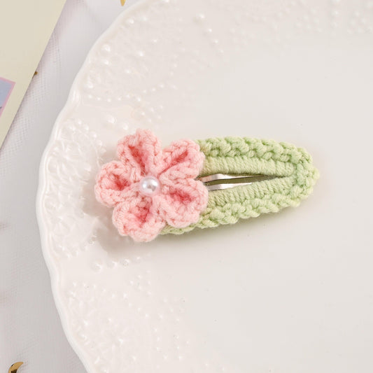 Cherry blossoms Pink Flower and Sunflower Yellow flower Hair Clip