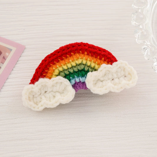 Hair Clip Cloud and Rainbow