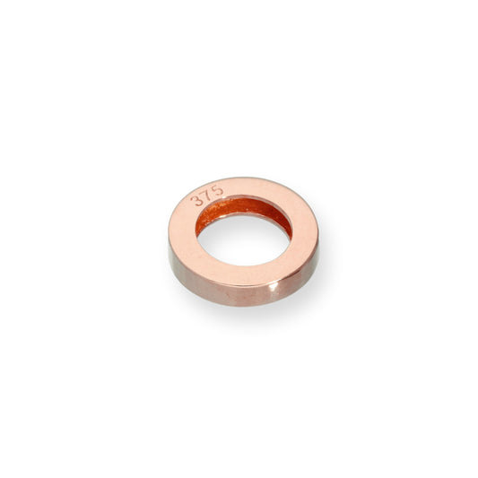 9ct Rose Gold Karma Circle Charm
