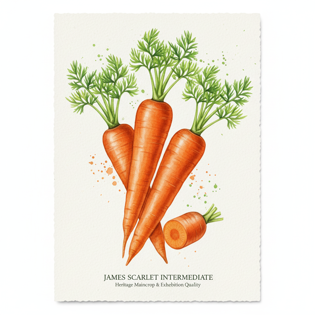 Carrot Seeds - James Scarlet Intermediate - Heritage Maincrop & Exhibition (2,000 Seeds)