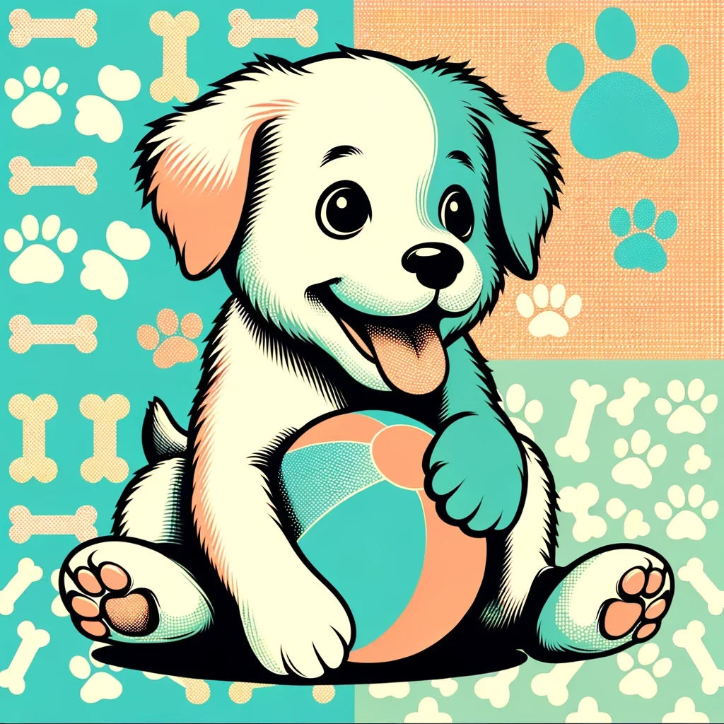 Joyful Pup Canvas