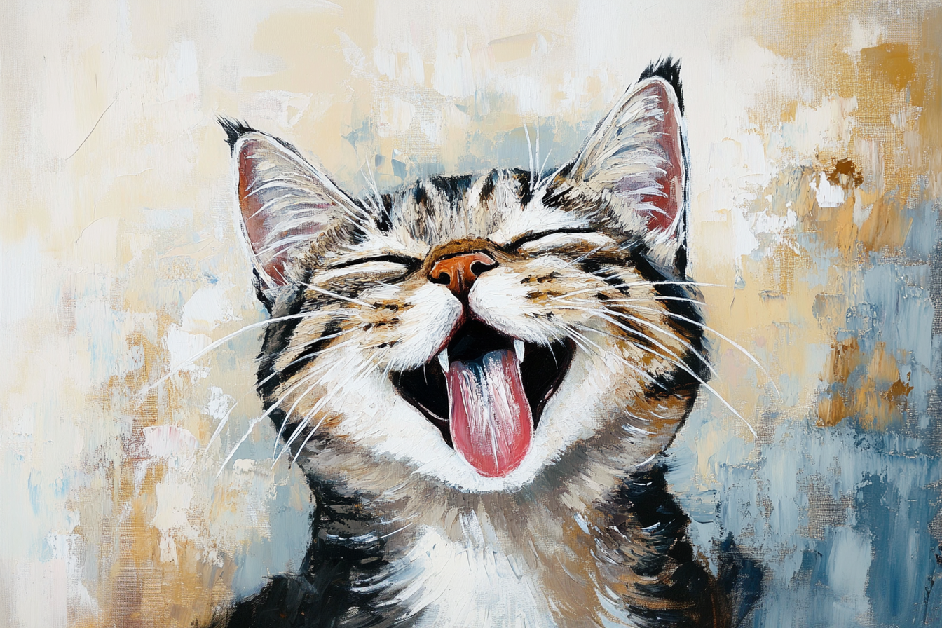 Joyful Whiskers Canvas