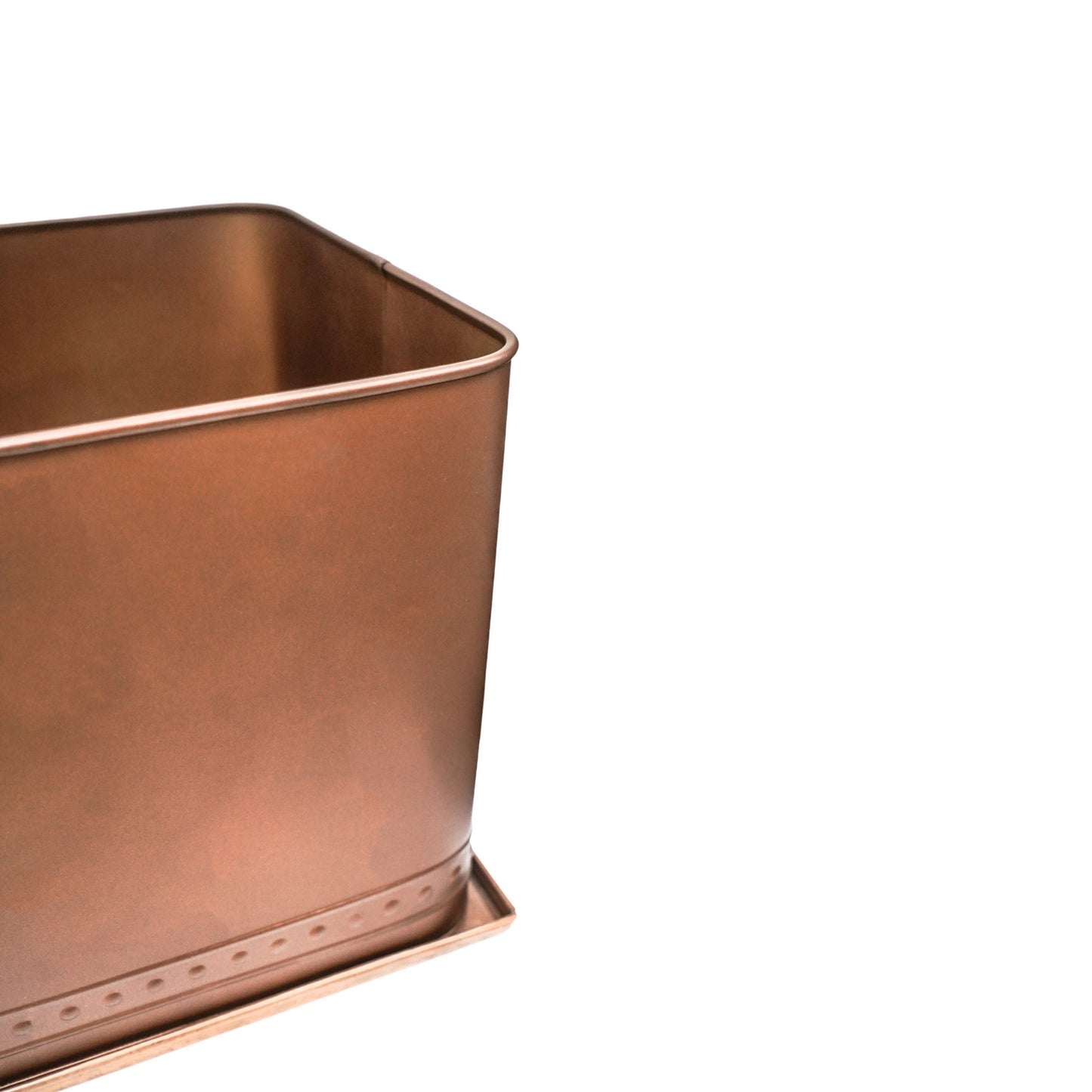 TheFoalyard Ivyline Kew Royal Botanic Gardens Aged Copper Regency Outdoor Trough Planter