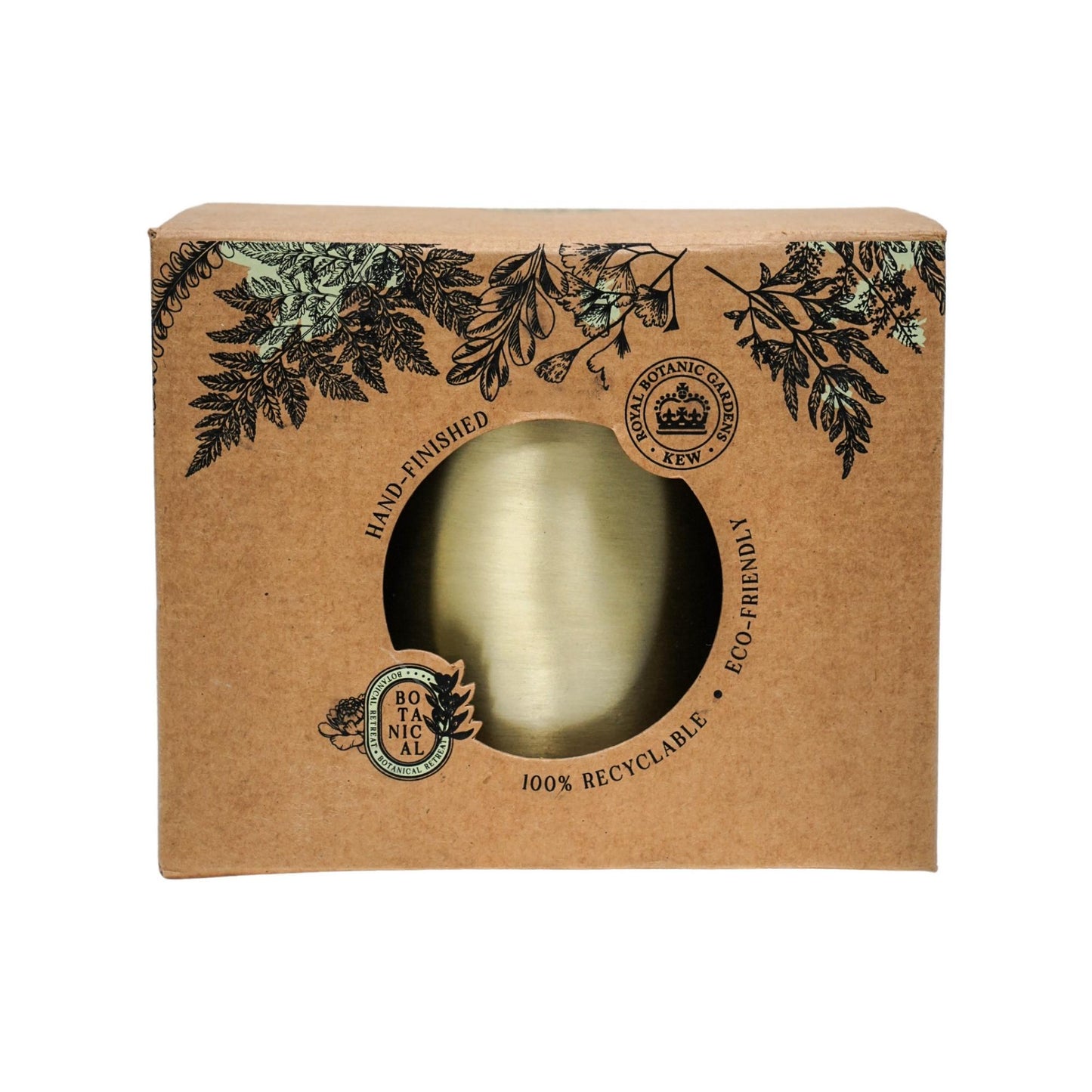 TheFoalyard Ivyline Kew Royal Botanic Gardens Matt Brass Hanging Planter with Hook