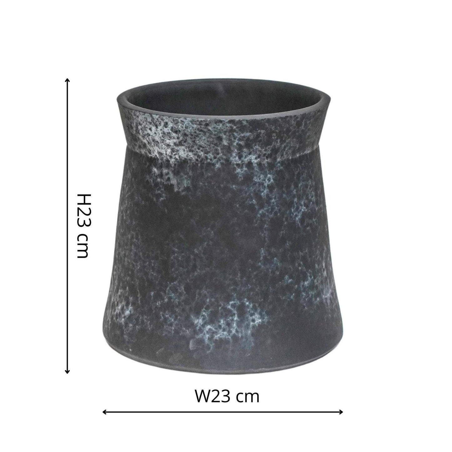 TheFoalyard Ivyline Kew Royal Botanic Gardens Handthrown Planter Basalt