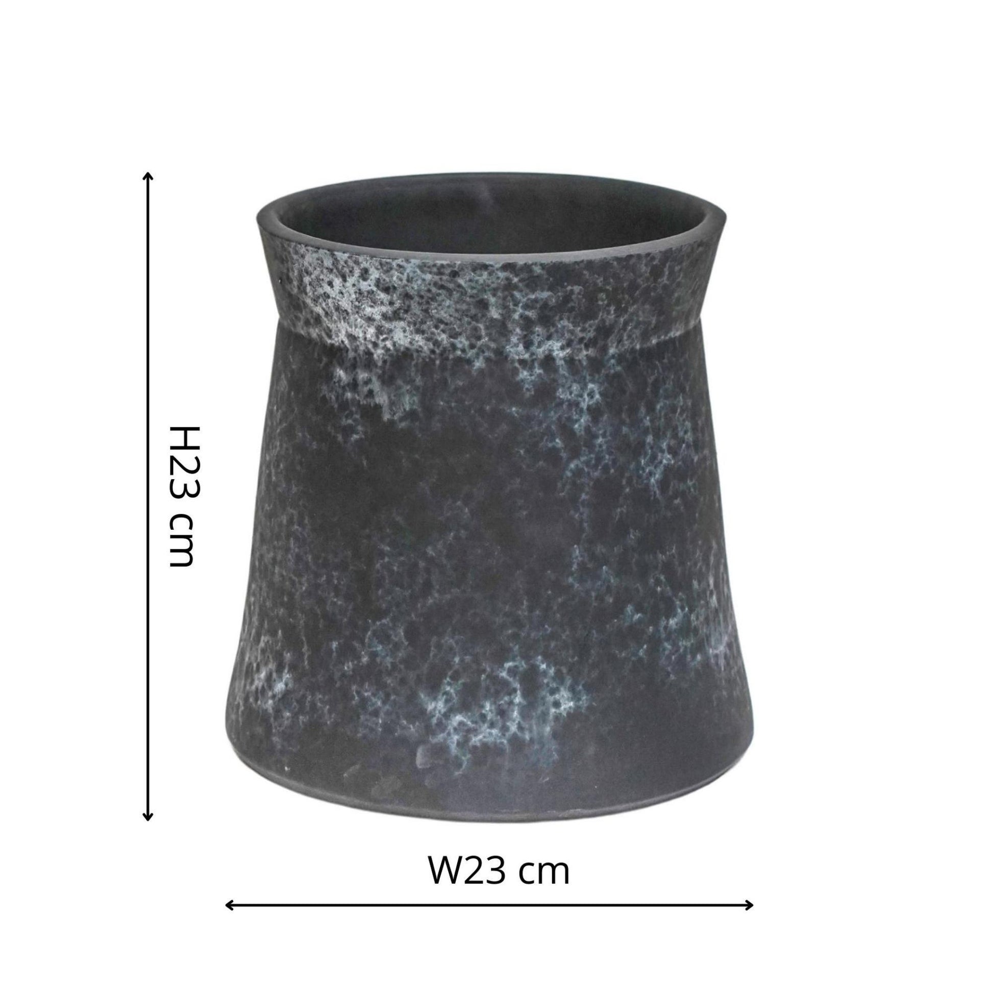 TheFoalyard Ivyline Kew Royal Botanic Gardens Handthrown Planter Basalt