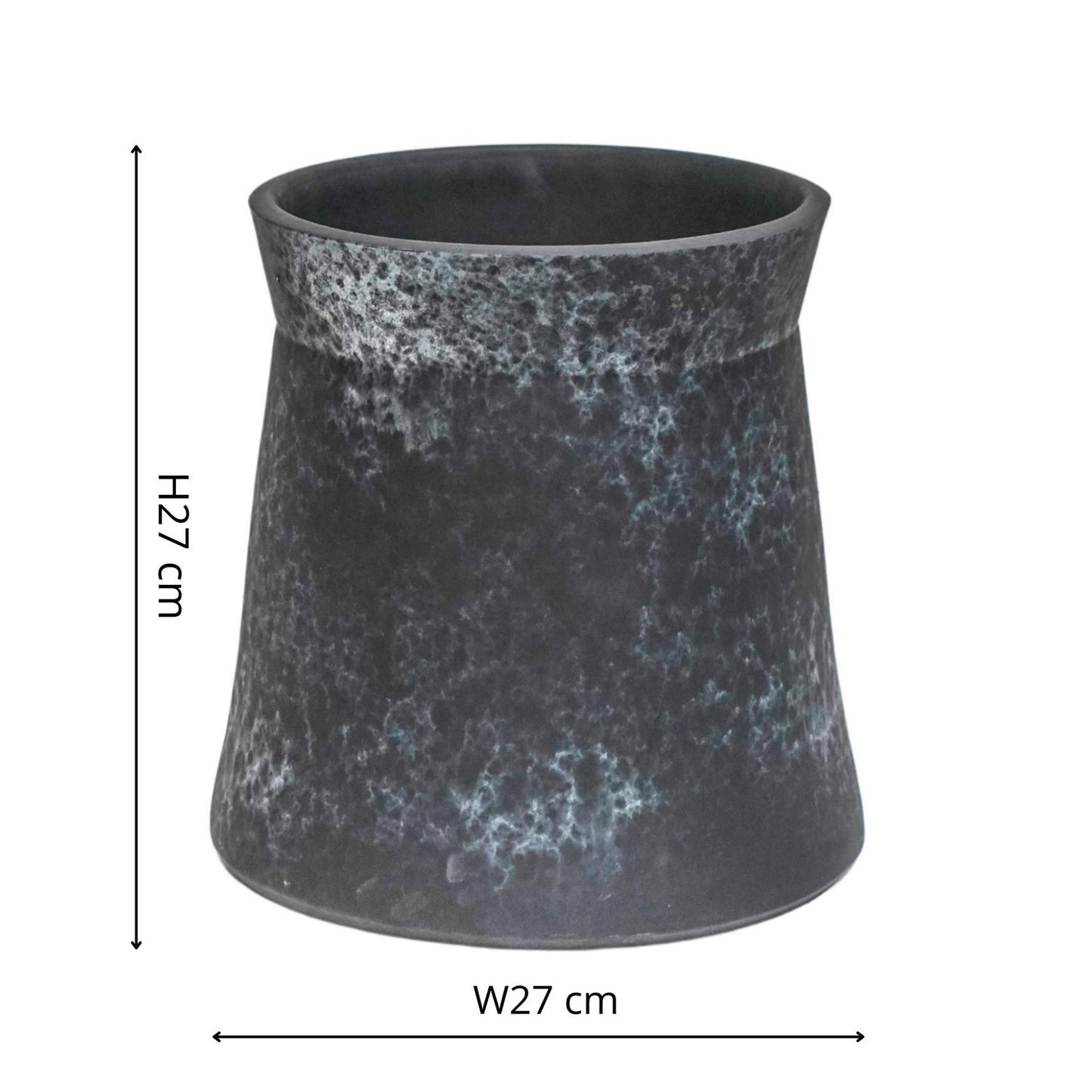 TheFoalyard Ivyline Kew Royal Botanic Gardens Handthrown Planter Basalt