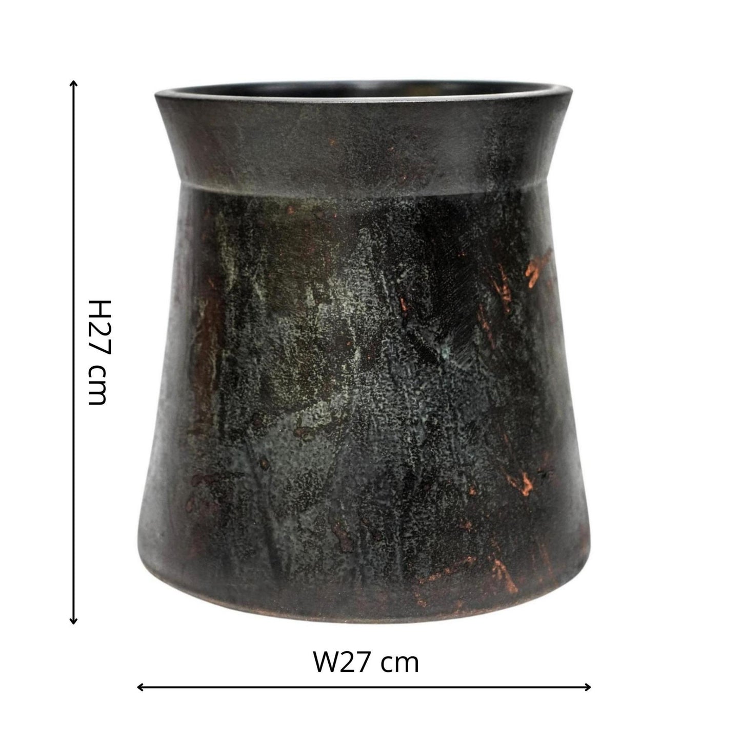 TheFoalyard Ivyline Kew Royal Botanic Gardens Handthrown Planter Old Bronze