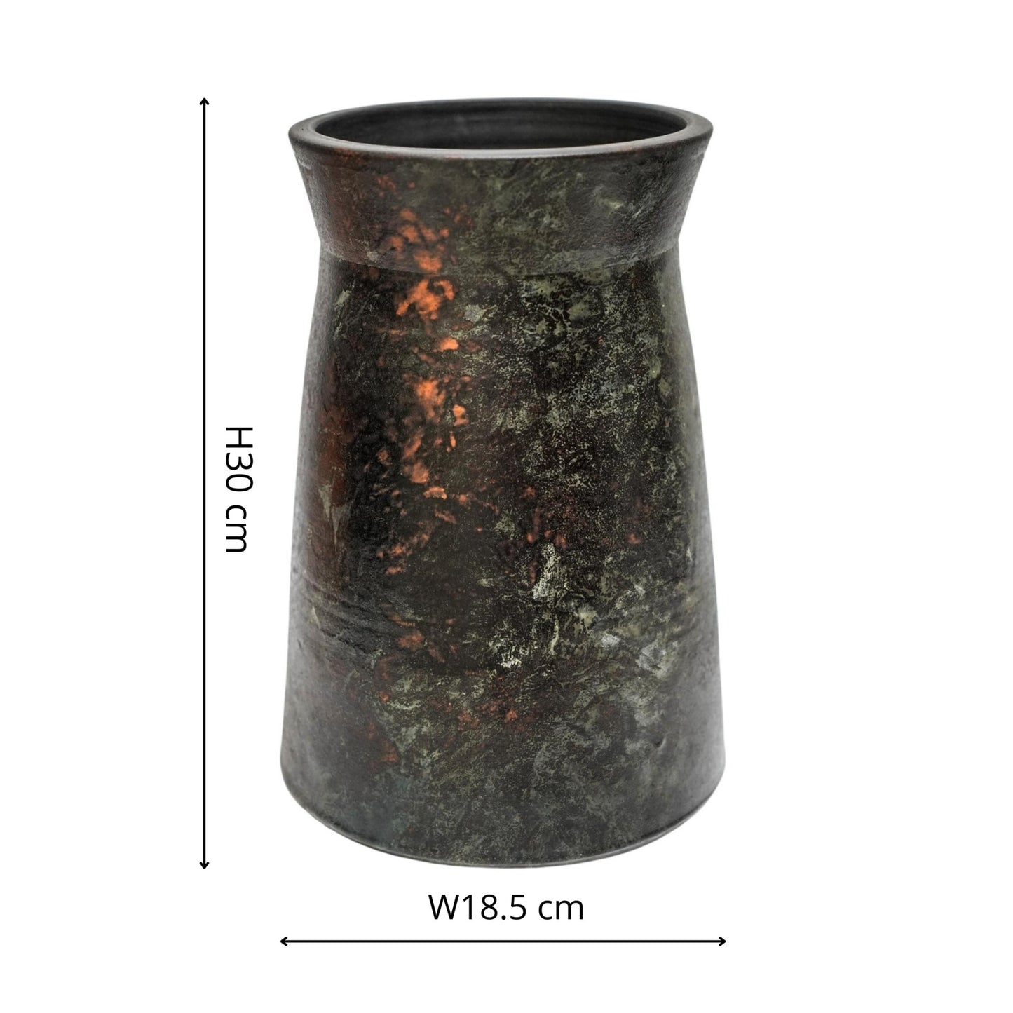 TheFoalyard Ivyline Kew Royal Botanic Gardens Handthrown Vase Old Bronze