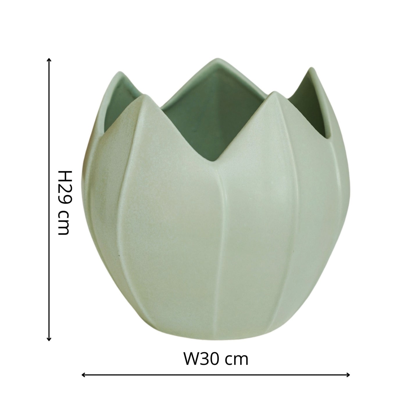 TheFoalyard Ivyline Kew Royal Botanic Gardens Flower Planter Pistachio Green