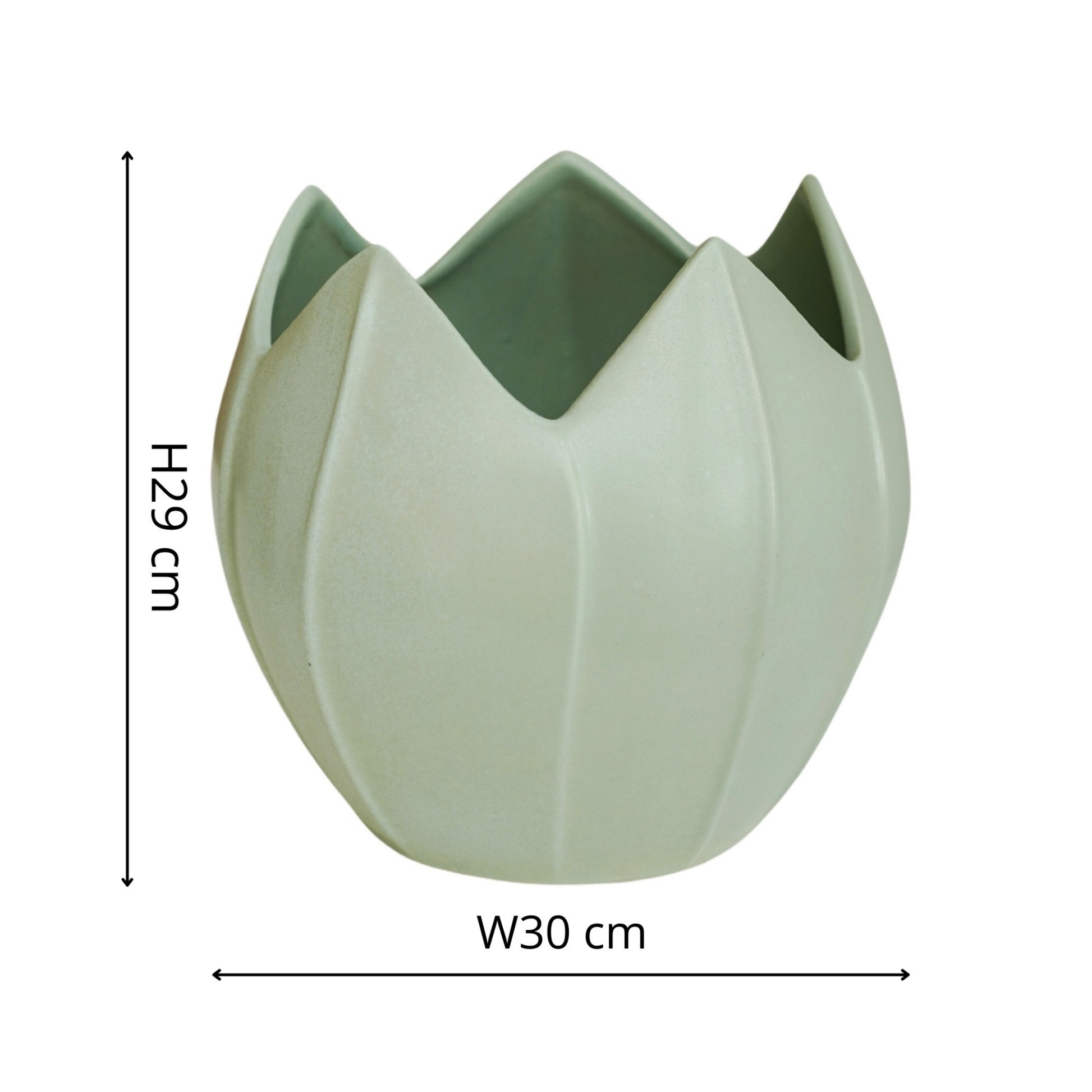 TheFoalyard Ivyline Kew Royal Botanic Gardens Flower Planter Pistachio Green
