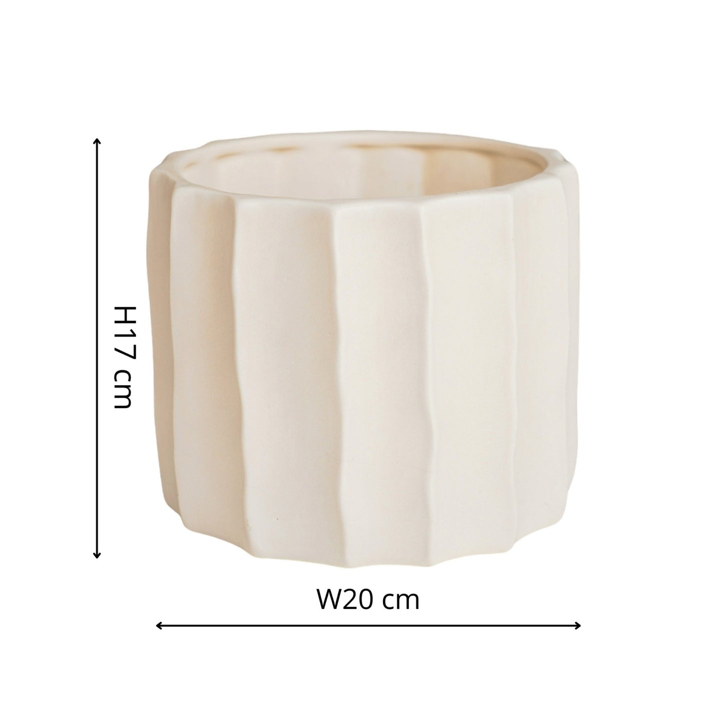 TheFoalyard Ivyline Kew Royal Botanic Gardens Organic Ripple Bone Planter