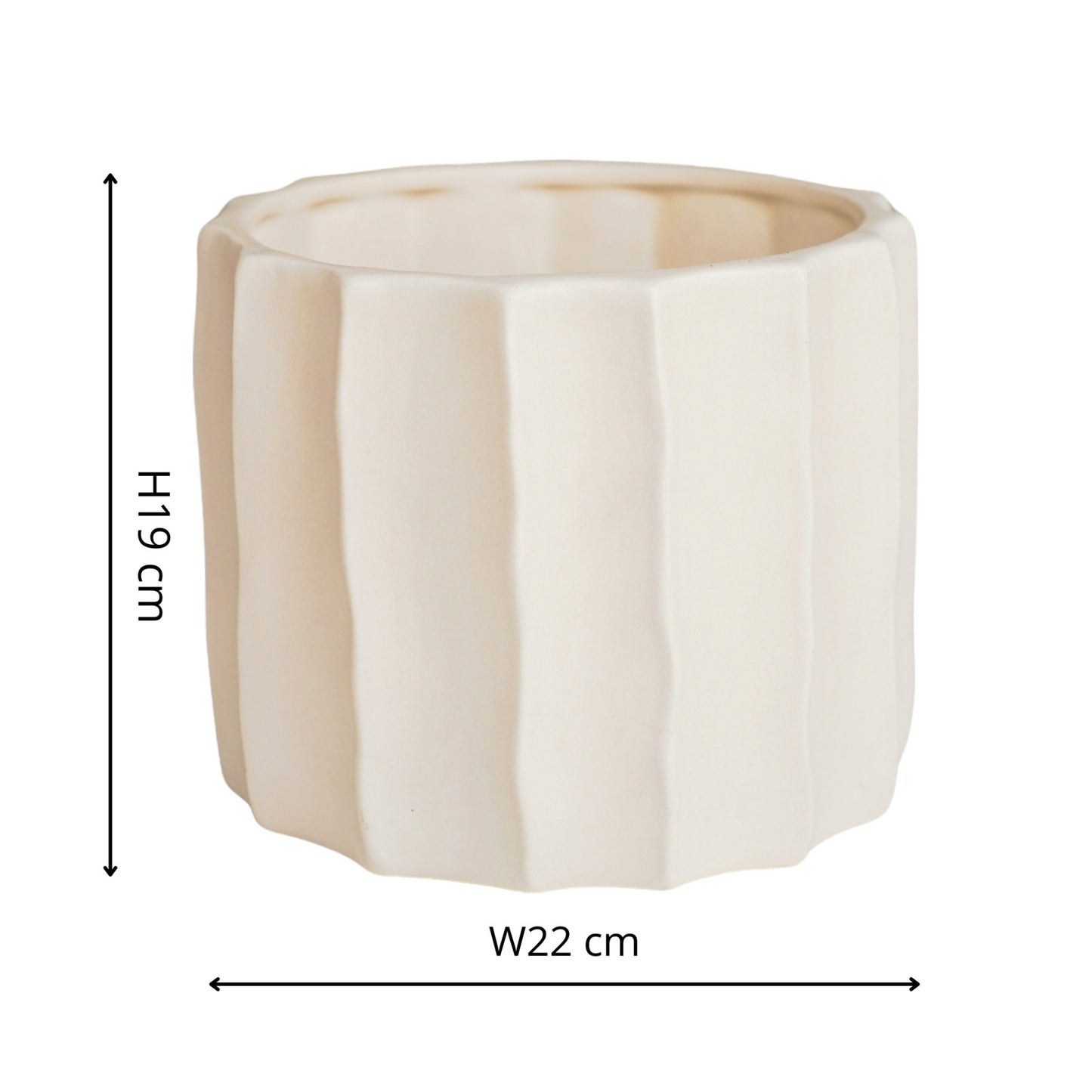 TheFoalyard Ivyline Kew Royal Botanic Gardens Organic Ripple Bone Planter