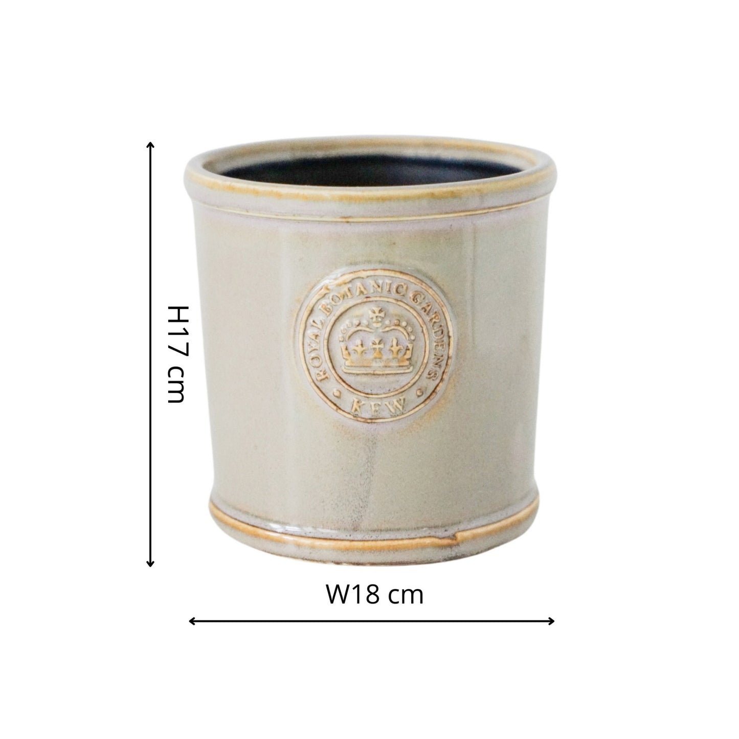 TheFoalyard Ivyline Kew Royal Botanic Gardens Reactive Glaze Planter Ivory
