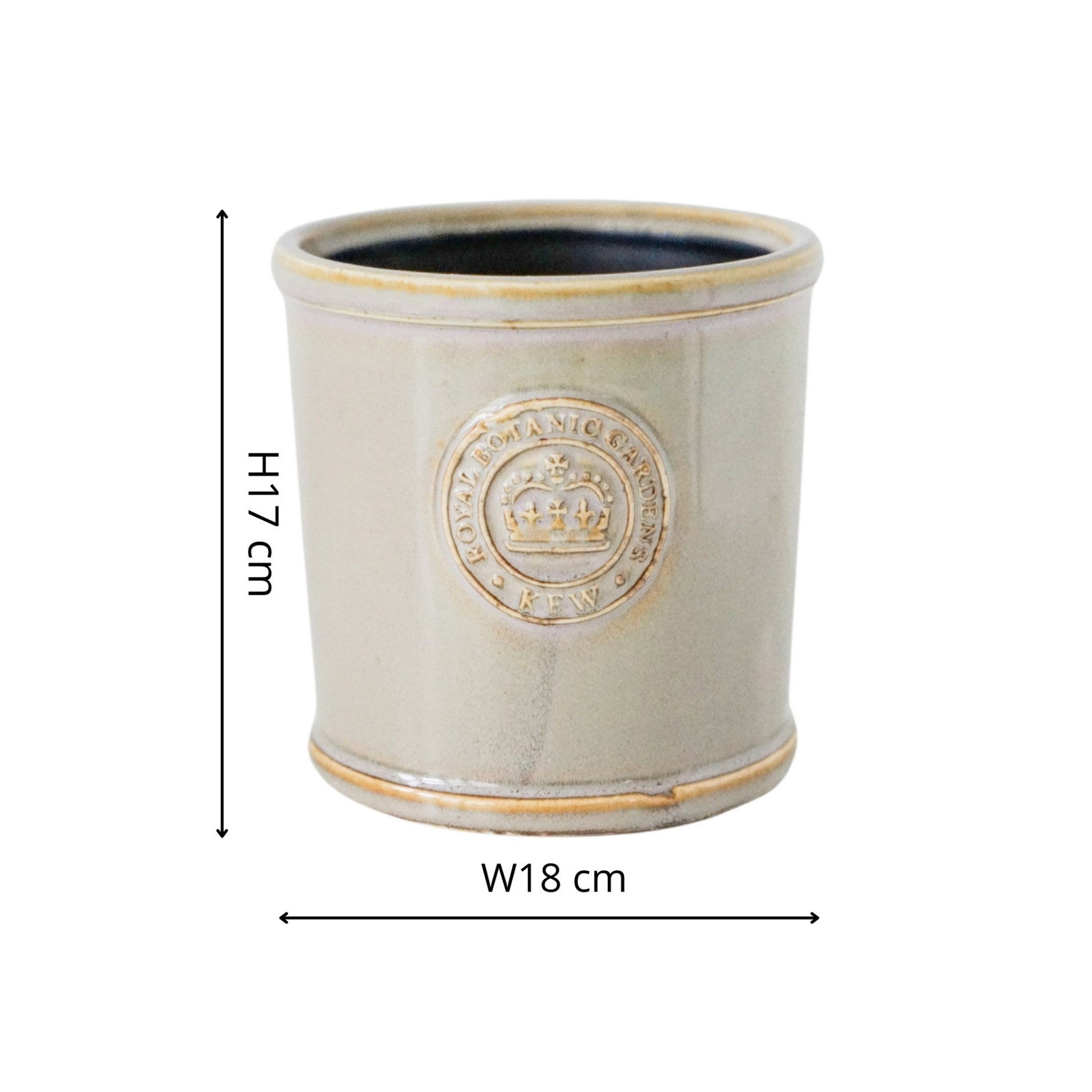 TheFoalyard Ivyline Kew Royal Botanic Gardens Reactive Glaze Planter Ivory