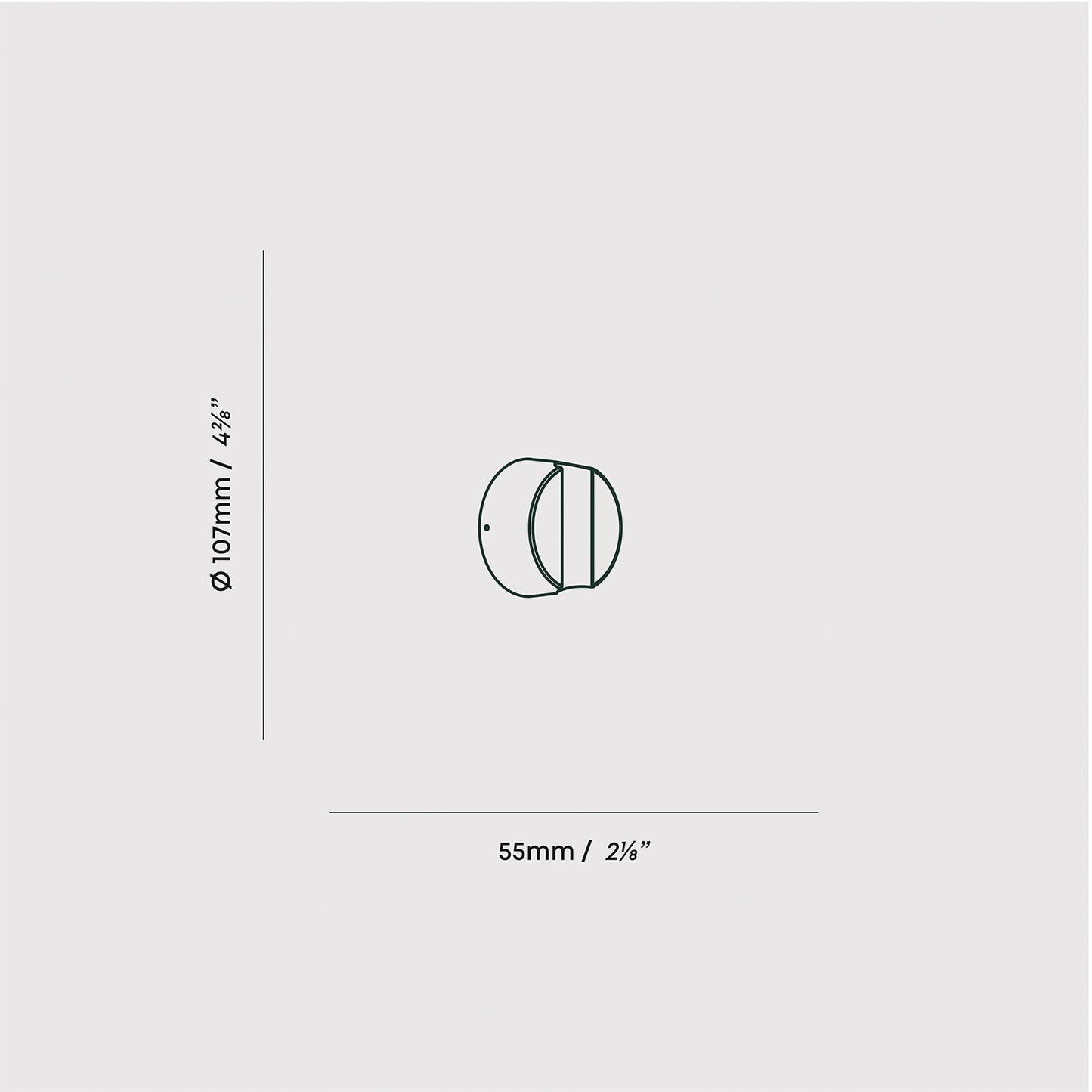 Kilter 1.0 Sconce in Dark Grey