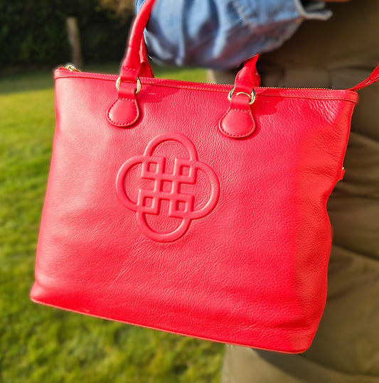 SADDLER SIENNA Real Leather Designer Tote Bag with Detachable Strap