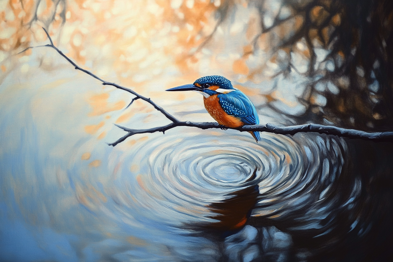 Kingfisher Dawn Blanket