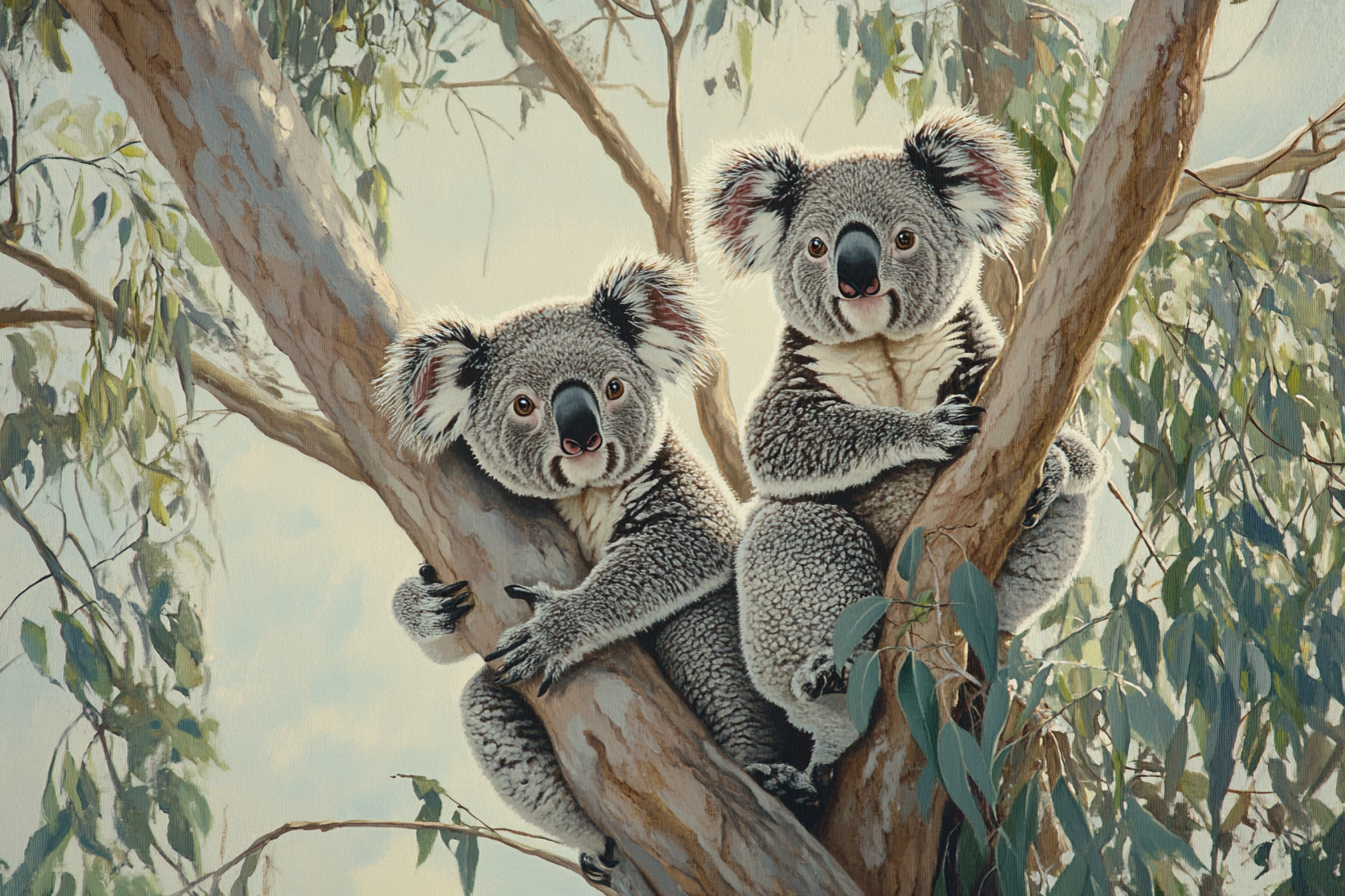 Koalas' Sanctuary Canvas