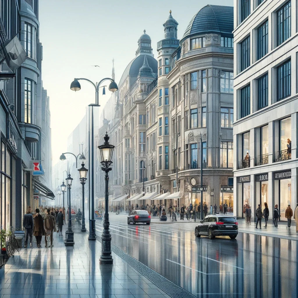 Kurfürstendamm Boulevard Canvas
