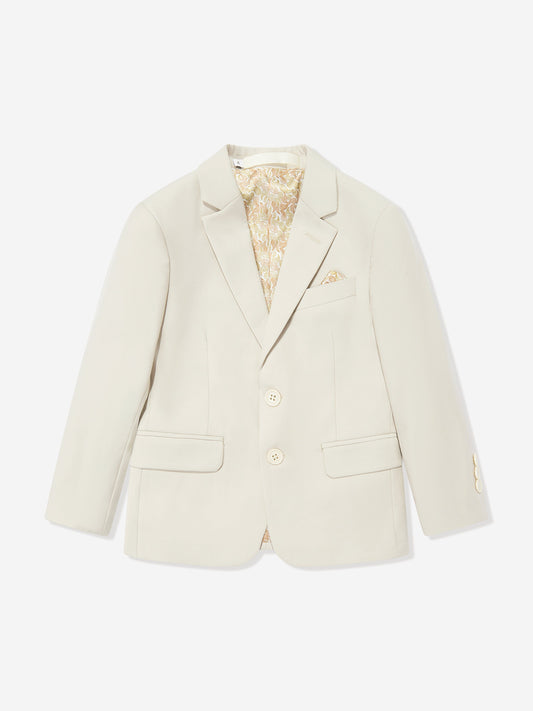 SUITLAB London Boys 7 Piece Suit Set in Beige
