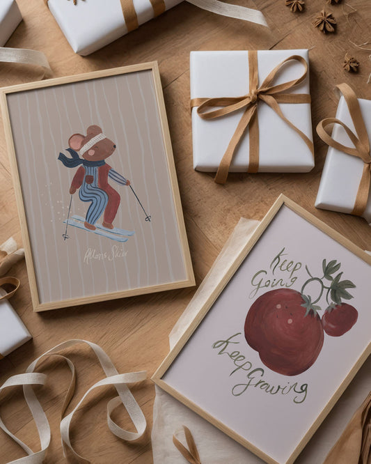 Hit The Slopes - Mouse Art Print