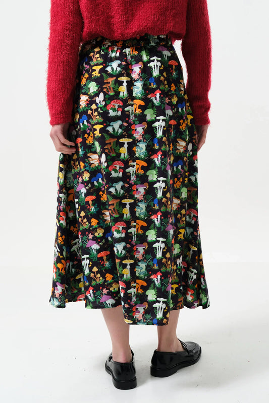 Lizea Toadstool Tales Print Midi Skirt