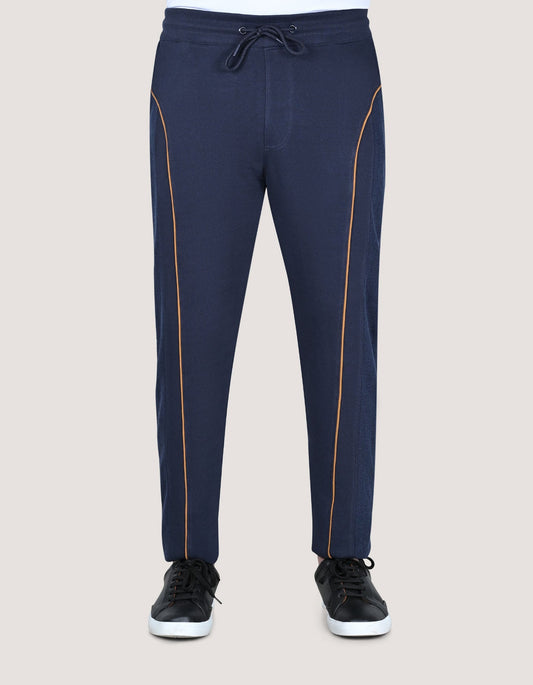 Navy Plain Terry Sweatpants