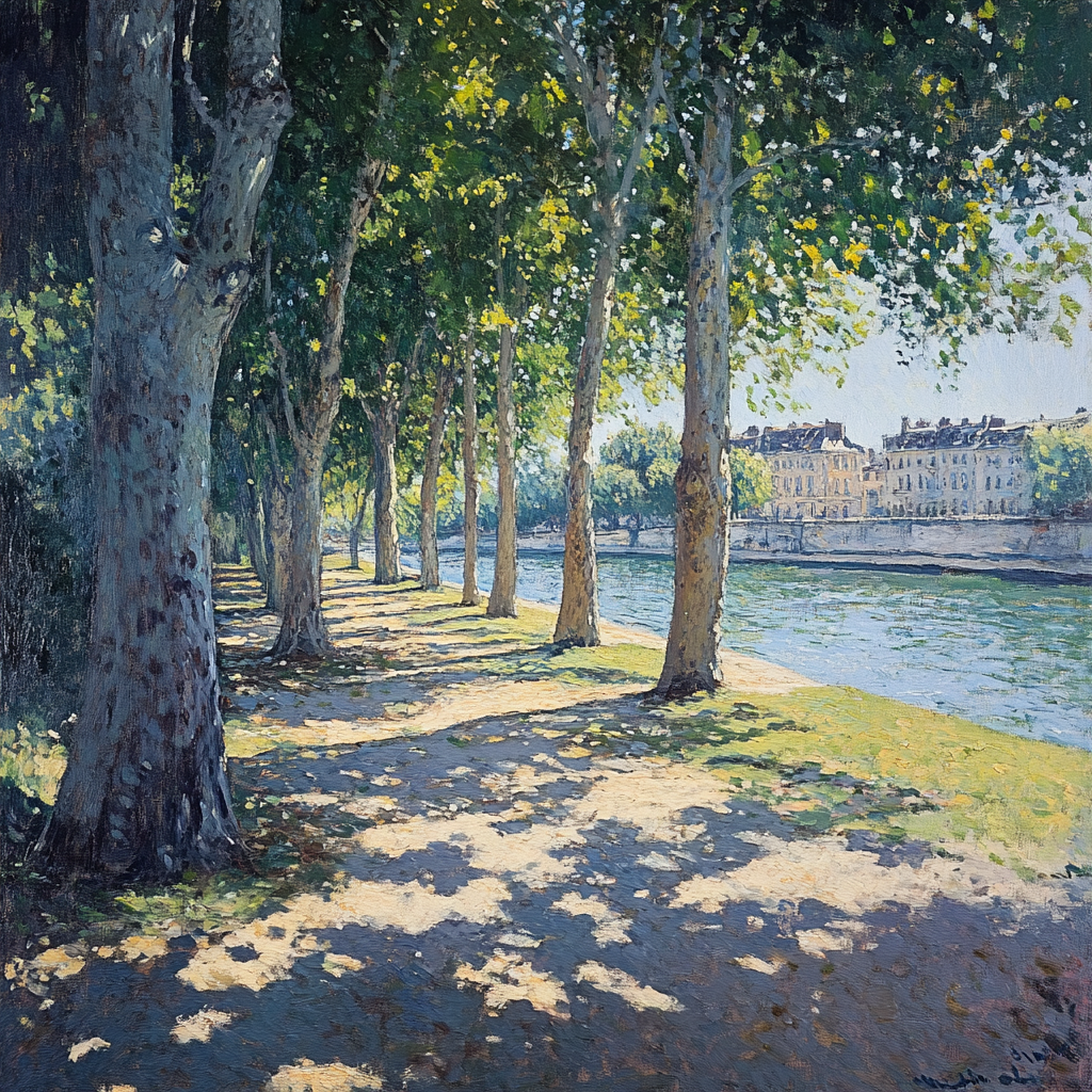L'Île du Ramier Canvas