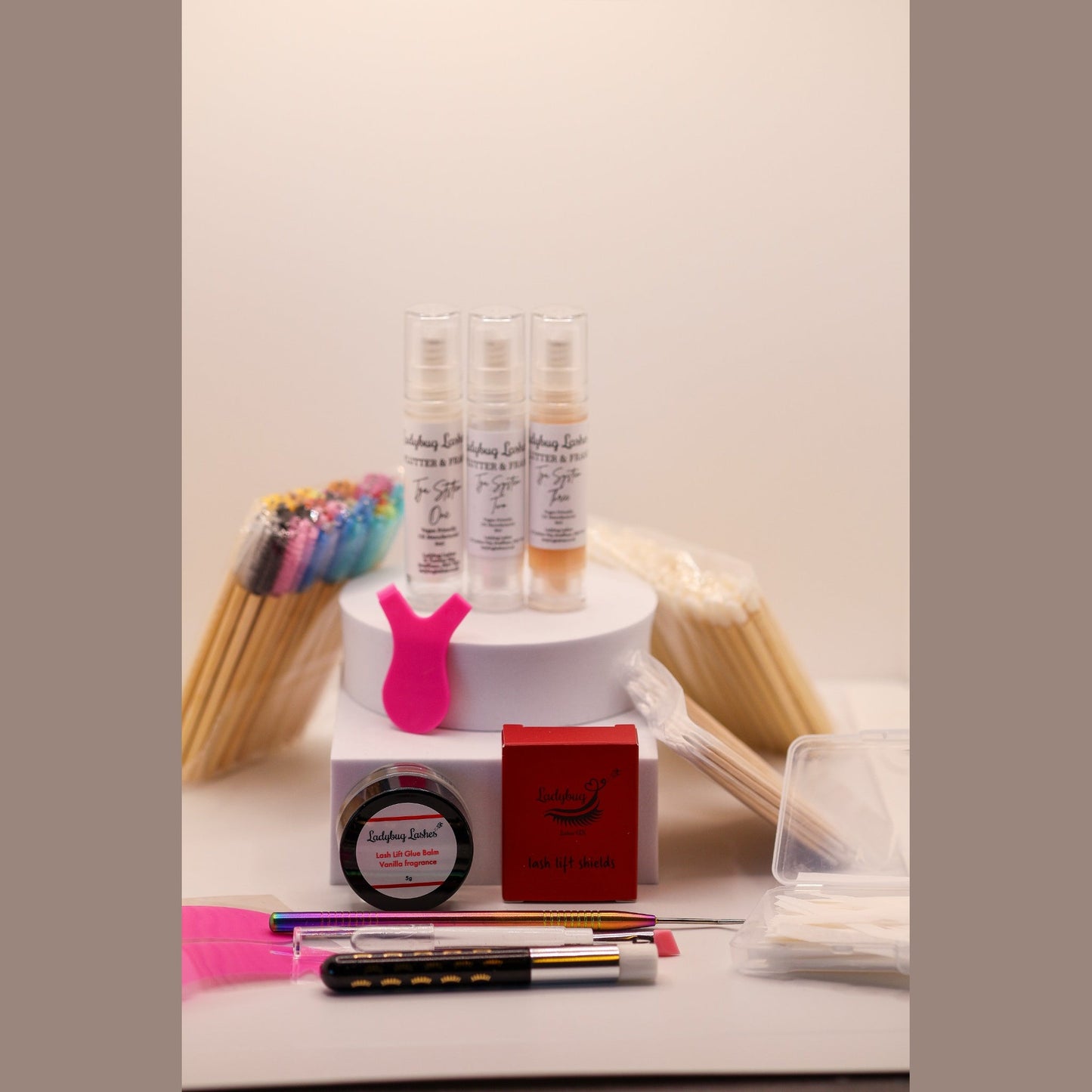 Flutter & Frame Professional Lash Lift Kit – 8ml Airless Pumps