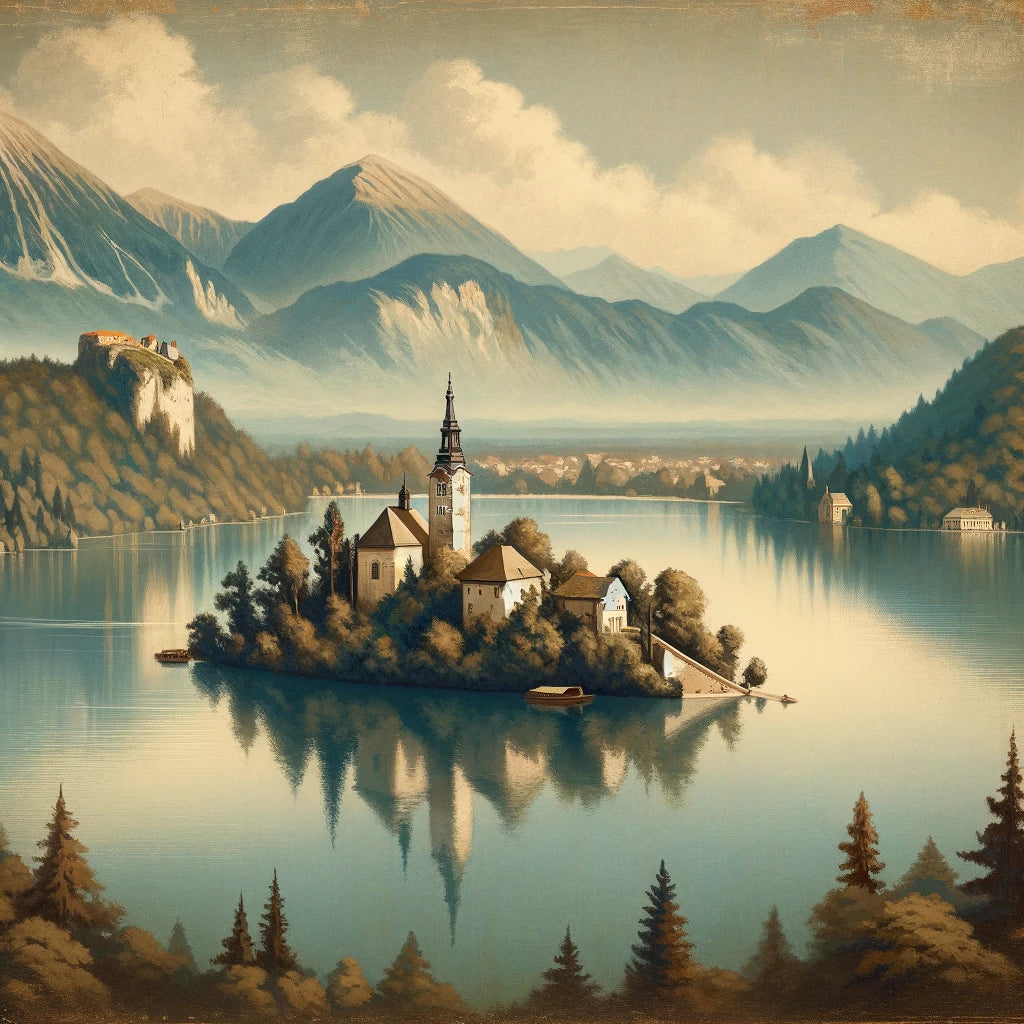 Lake Bled Nostalgia Canvas