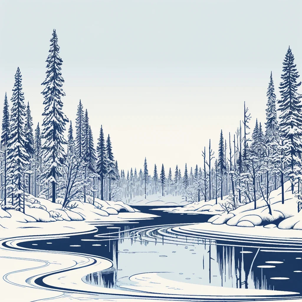 Lapland Winter Serenity Canvas