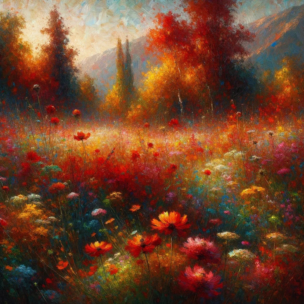 Late Summer Vibrance Cotton Cushion