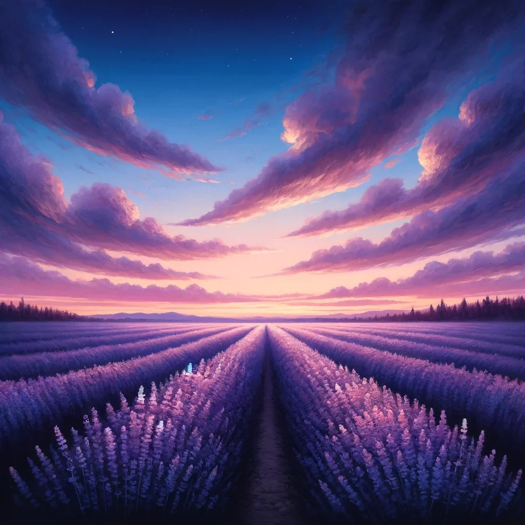 Lavender Twilight Cotton Cushion