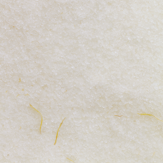 Recharge Luxury Himalayan Bath Salts with Lemon, Ginger, Orange Essential Oils, Avocado Oil with Marigold Flowers