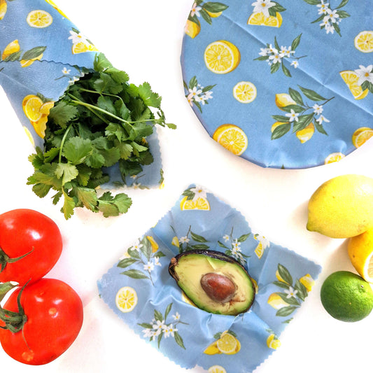 Honey Bee Good Set of 3 Handmade Beeswax Wraps | Lemonade