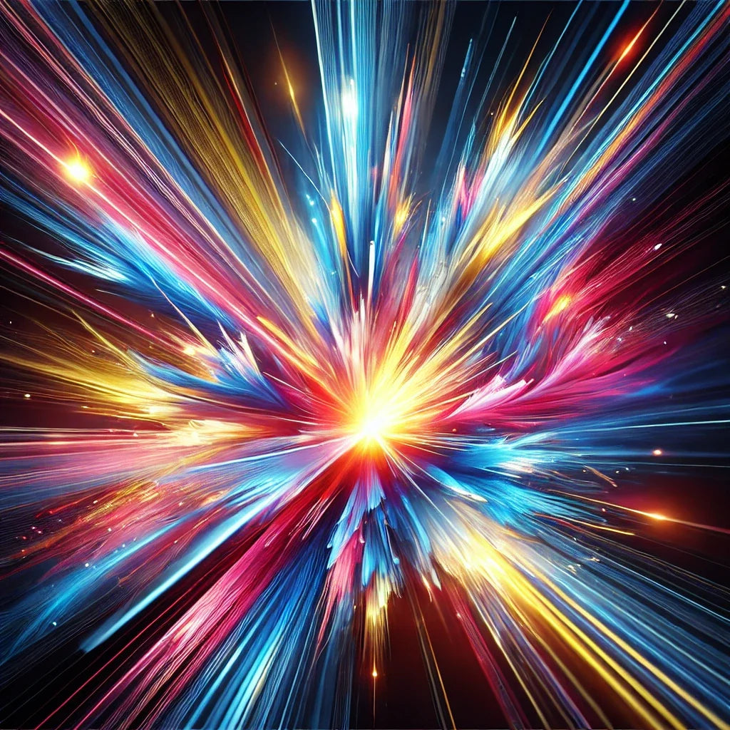 Light Explosion Burst Canvas
