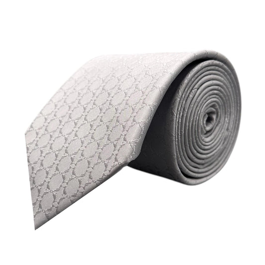 Light Grey Textured Tie