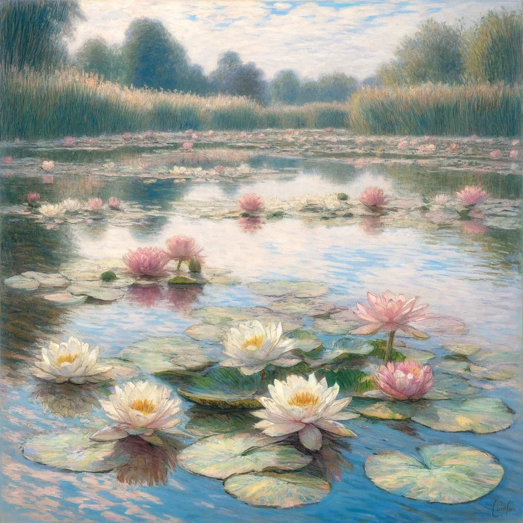Lily Pond Serenity Canvas