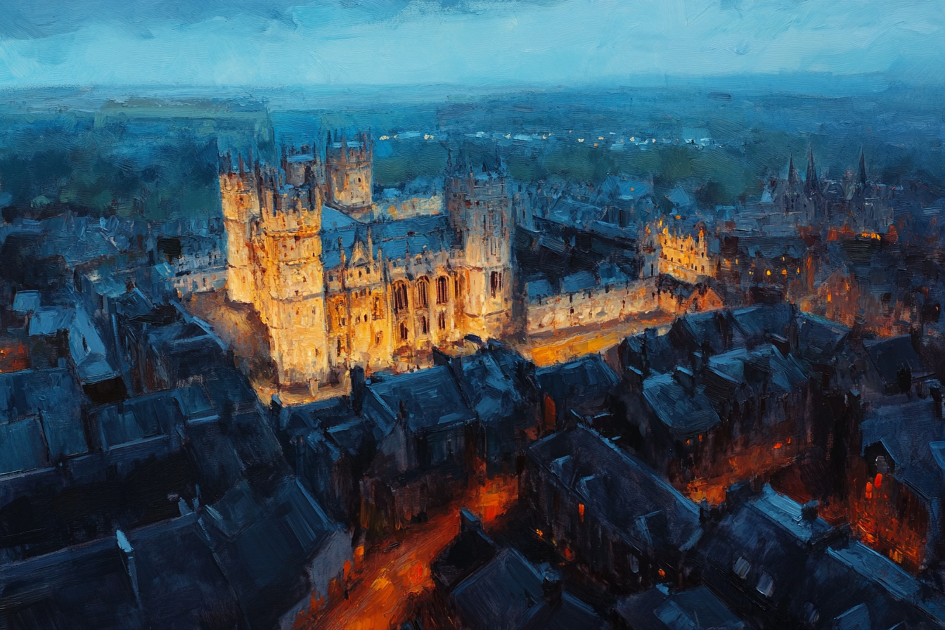 Lincoln Castle Twilight Canvas