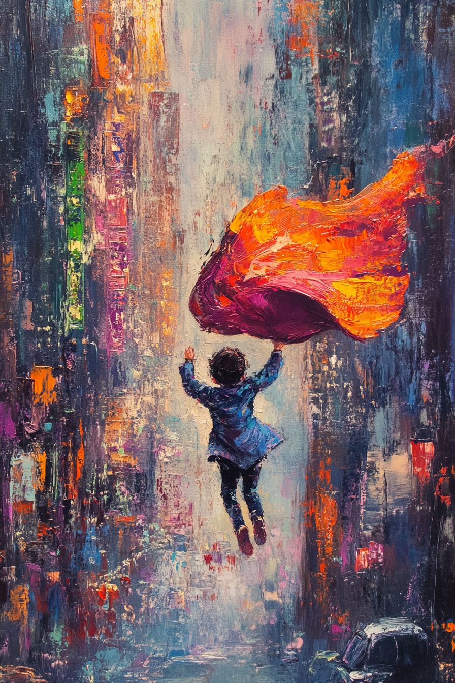 Little Hero's Leap Canvas