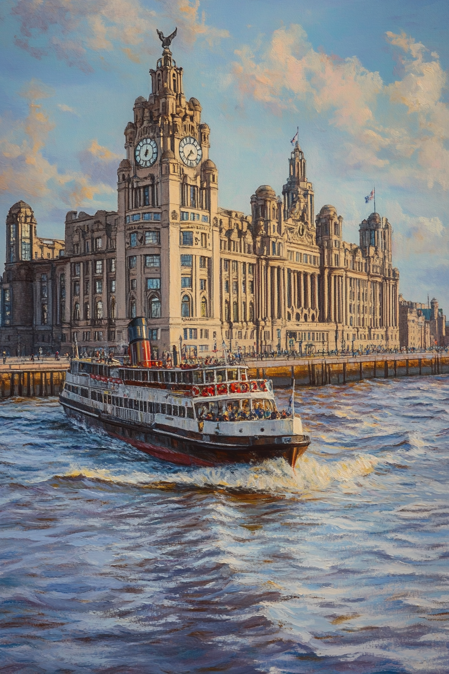Liver Building Serenity Canvas