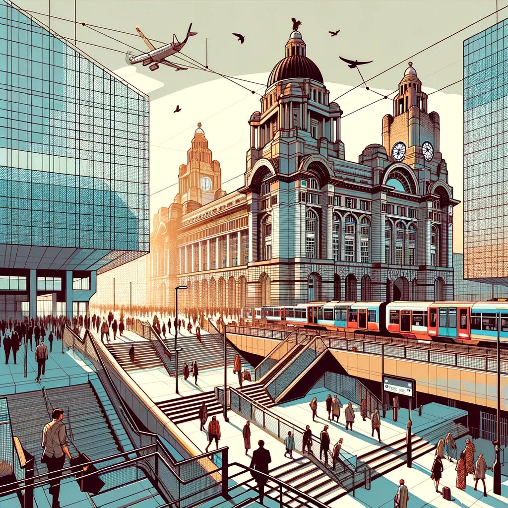 Liverpool Lime Street Nexus Cotton Cushion