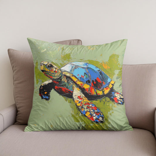 Turtle's Radiant Cotton Cushion
