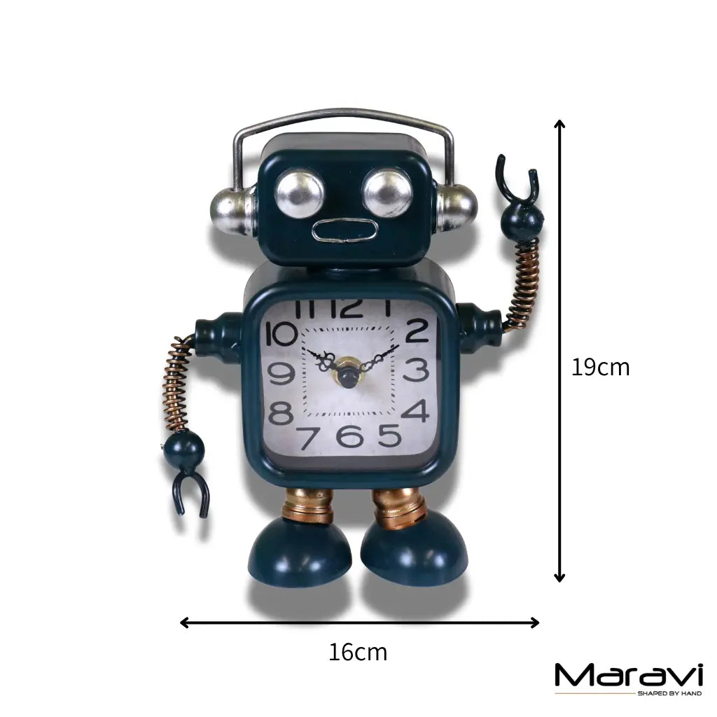 Lomita Desk Robot Clock Freestanding