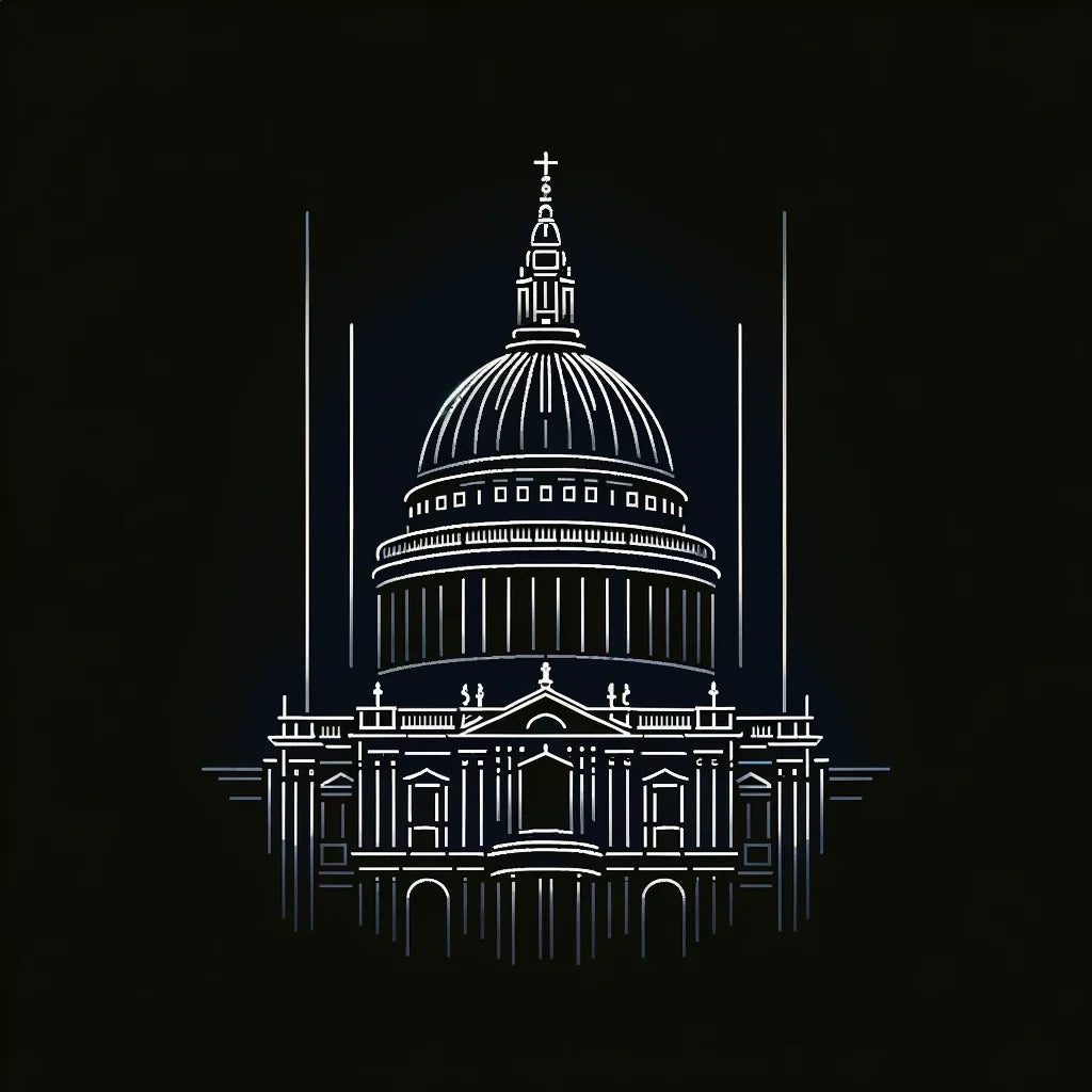 London's St. Paul's Night Elegance Canvas