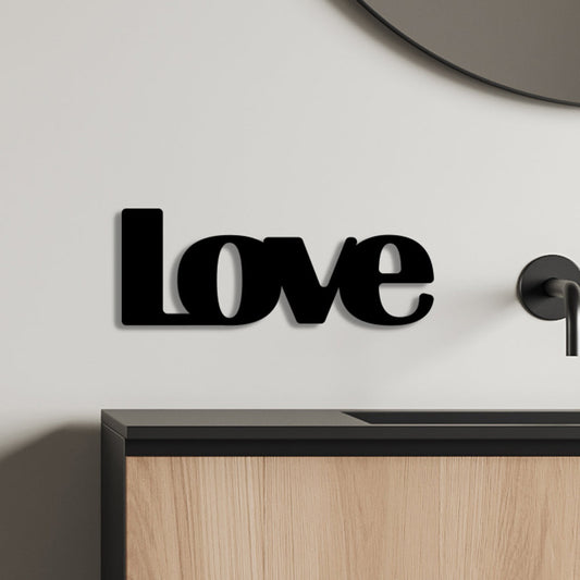 Love Text Wall Art Home Decor Sign