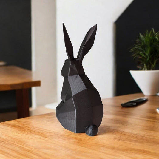Sculpture #26 | Minimalist Low-Poly Rabbit Sculpture | Modern & Timeless Decor