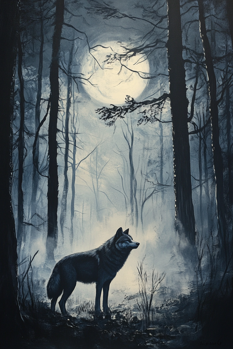 Lunar Serenade Canvas